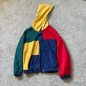 Size Large Romwe Color Block Hoodie